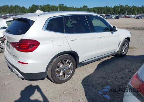 2020 BMW X3 Sdrive30I z USA, uszkodzony, nr VIN 5UXTY3C0XLLE55574